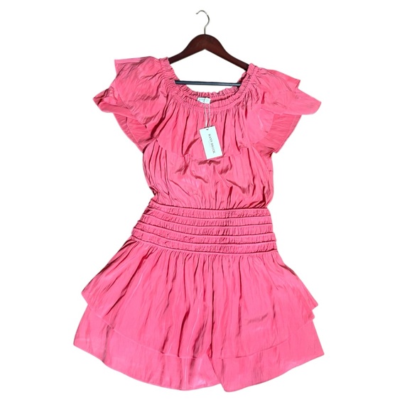 Ramy Brook Dresses & Skirts - Ramy Brook Orly mini dress in Punch Smocked waist pink